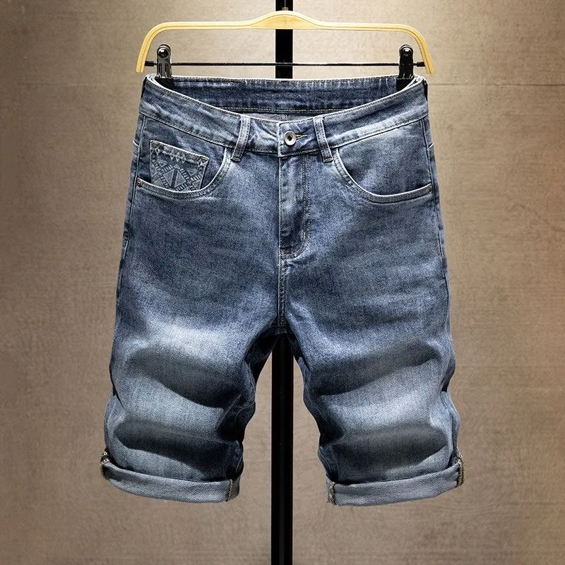 Summer New Fashion Trendy Solid Color Retro Straight Leg Stretch Jeans Men's Casual Loose Sport High Quality Shorts 28-36
Summer New Fashion Trendy Solid Color Retro Straight Leg Stretch Jeans Men's Casual Loose Sport High Quality Shorts 28-36