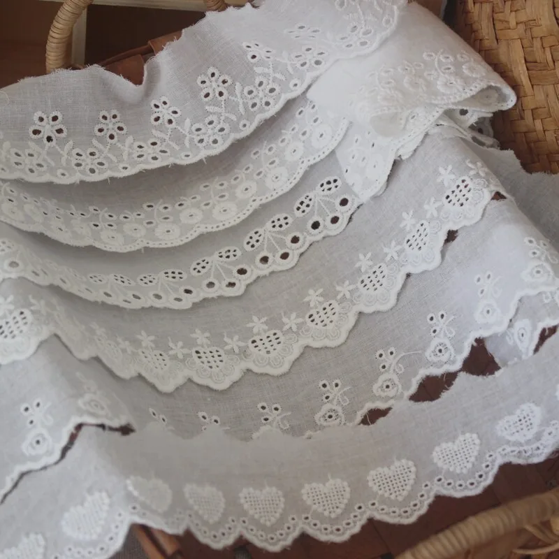 High quality cotton fabric edge, cotton thread embroidery, flower heart, lace, lace, clothing splicing, decorative materials, DI
High quality cotton fabric edge, cotton thread embroidery, flower heart, lace, lace, clothing splicing, decorative materials, DI