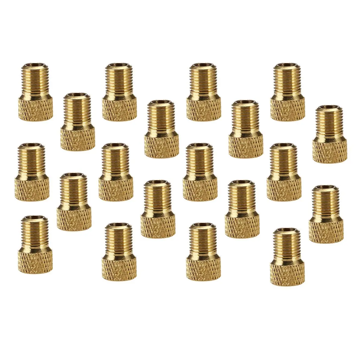 20pcs Tire Valve Adapter for Bike Metal Golden France US Mouth to Converter Inflate Tyres Easily
20pcs Tire Valve Adapter for Bike Metal Golden France US Mouth to Converter Inflate Tyres Easily