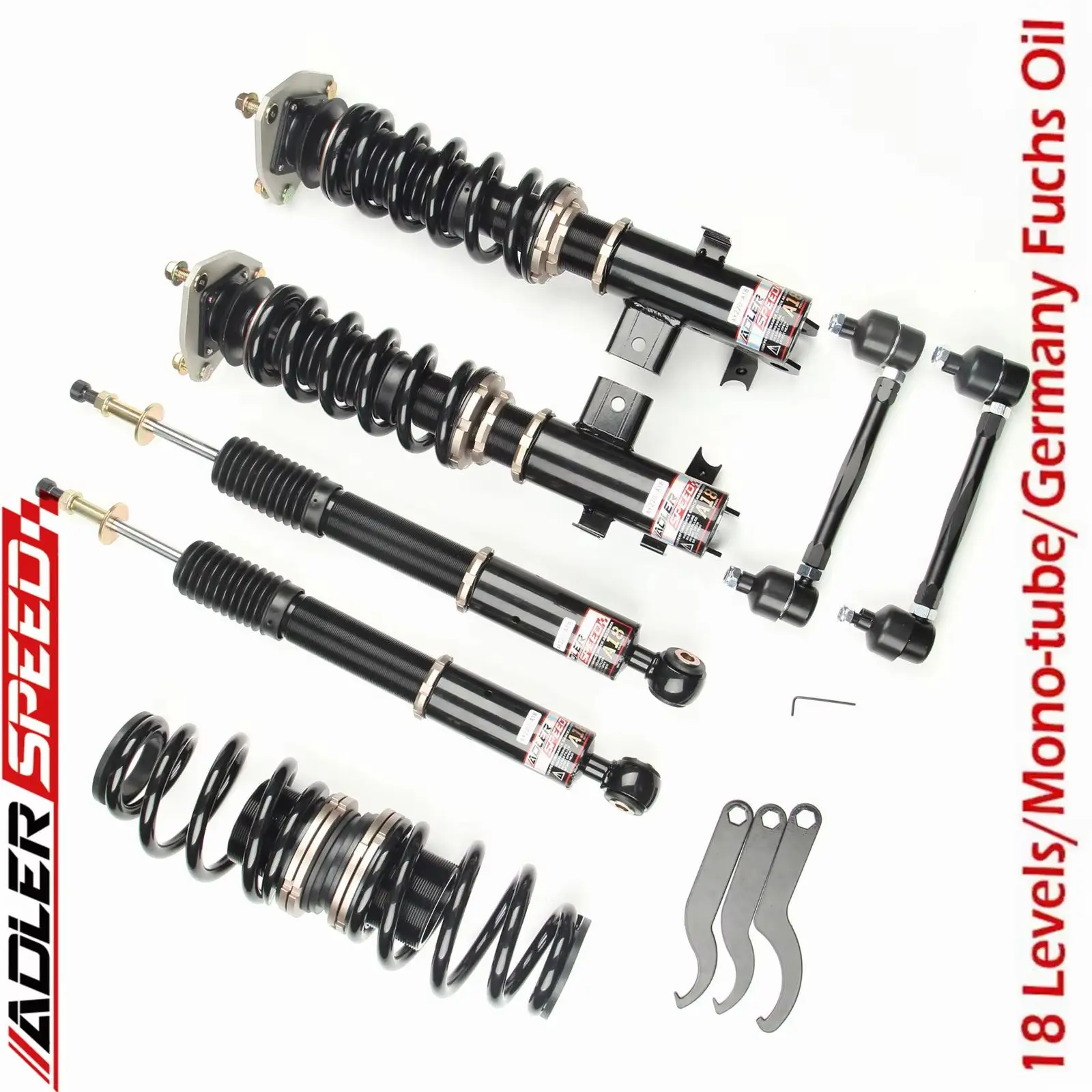 ADLERSPEED Coilovers For Honda Civic NON Si Model Only (2012-2015) (FG/ FB) 18 Way Adjustable Damper Suspension
ADLERSPEED Coilovers For Honda Civic NON Si Model Only (2012-2015) (FG/ FB) 18 Way Adjustable Damper Suspension