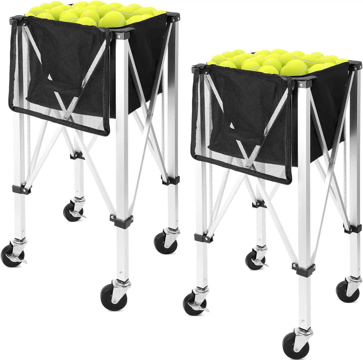 Foldable Tennis Ball Storage Basket, Aluminum Alloy Mobile Coach Cart, Portable Tennis Ball Picking Carrier for Court
Foldable Tennis Ball Storage Basket, Aluminum Alloy Mobile Coach Cart, Portable Tennis Ball Picking Carrier for Court
