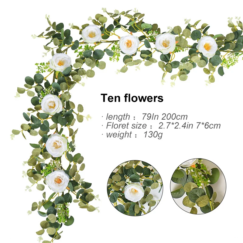 In-stock camellia berry artificial flower vine2mMoney Leaf Artificial Vine Artificial Leaves Wedding Decoration Vine
In-stock camellia berry artificial flower vine2mMoney Leaf Artificial Vine Artificial Leaves Wedding Decoration Vine