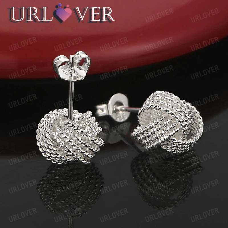 Fashion 925 Sterling Silver Stud Earring Men Woman Romantic Wedding Party Charm Jewelry Valentine's Day Gifts Accessories
Fashion 925 Sterling Silver Stud Earring Men Woman Romantic Wedding Party Charm Jewelry Valentine's Day Gifts Accessories