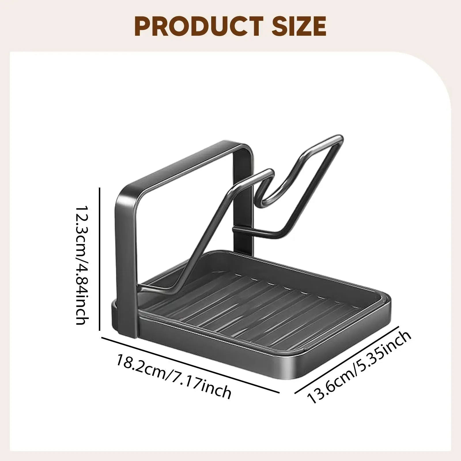 Pot Lid Storage Rack Stovetop Space Saving Kitchen Gadget with Drip Tray and Utensil Rest for Apartment or Dorm Use
Pot Lid Storage Rack Stovetop Space Saving Kitchen Gadget with Drip Tray and Utensil Rest for Apartment or Dorm Use