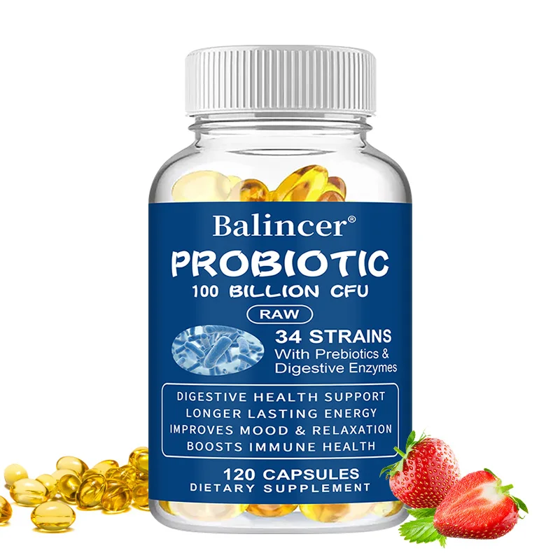 Probiotics + digestive enzyme supplements support digestion, immune system health, balance mood, support energy
Probiotics + digestive enzyme supplements support digestion, immune system health, balance mood, support energy