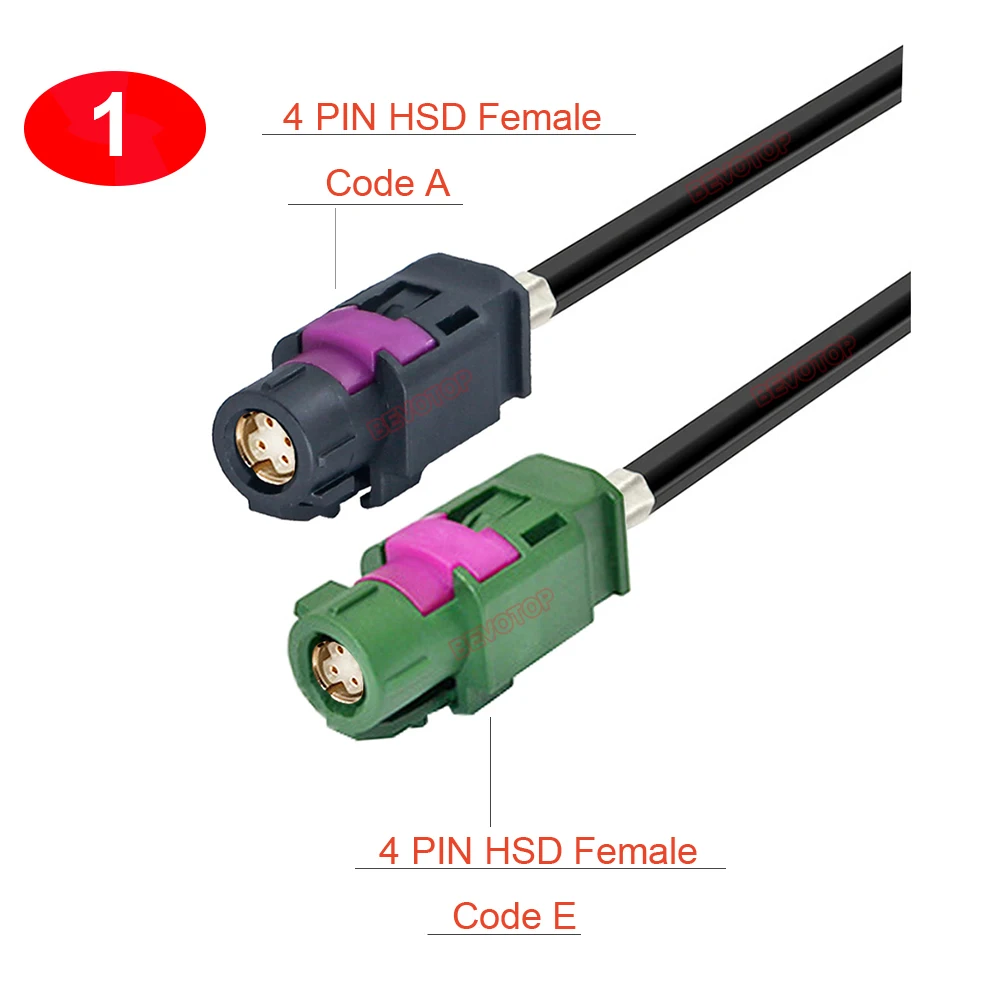 1PCS 4Pin LVDS HSD Black A to Green E Video Line High-Speed Audio Navigation Cable for VW BMW Audi Mercedes Car Wire Harness
1PCS 4Pin LVDS HSD Black A to Green E Video Line High-Speed Audio Navigation Cable for VW BMW Audi Mercedes Car Wire Harness