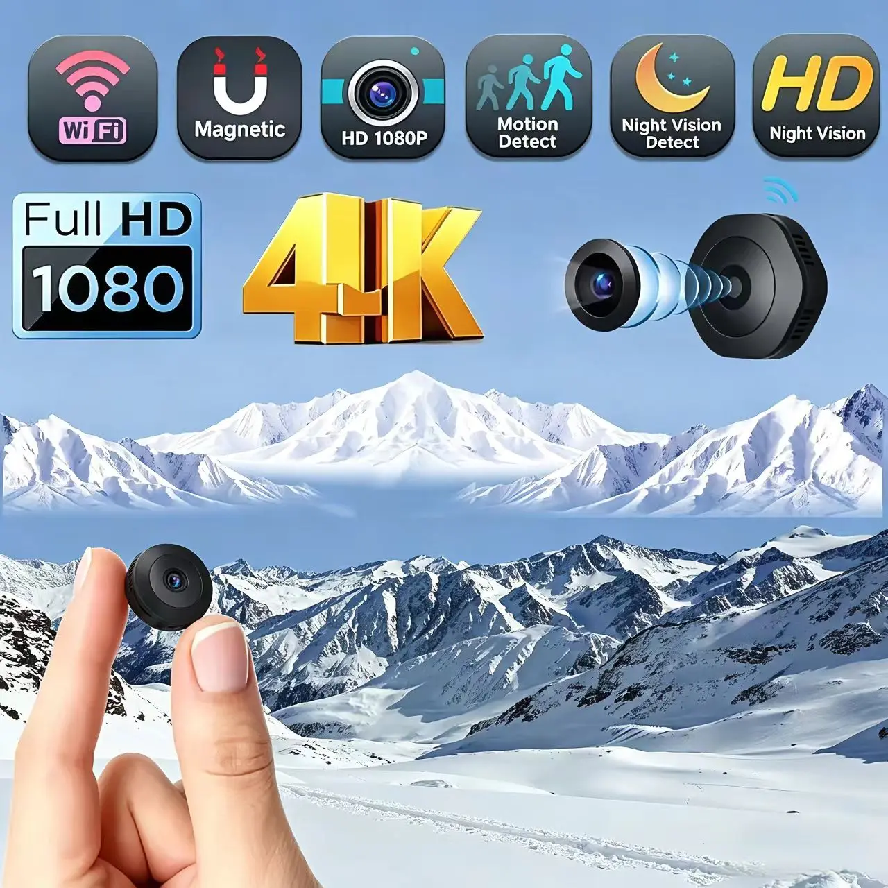 Mini 4K 1080p HD H6 Camera Wireless Cam Invisible Night Version Camcorder Wifi Remote Monitor Video Voice Recorder Cameras
Mini 4K 1080p HD H6 Camera Wireless Cam Invisible Night Version Camcorder Wifi Remote Monitor Video Voice Recorder Cameras
