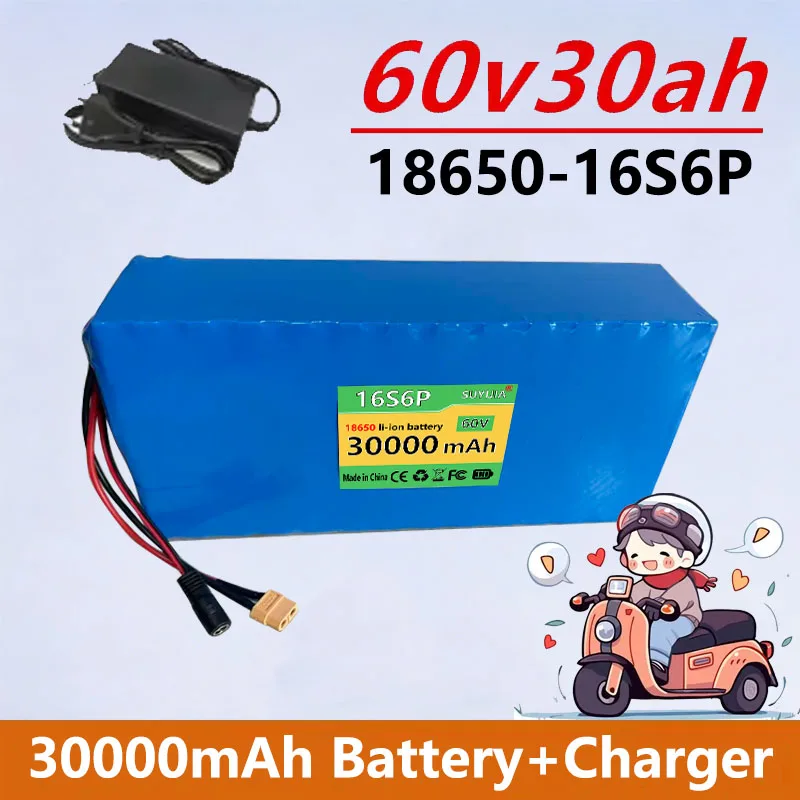 Air Fast Transportation 60V New Full Capacity Power 18650 Lithium Battery 30ah Lithium Battery Pack 16S6P Suitable for 250-2000W
Air Fast Transportation 60V New Full Capacity Power 18650 Lithium Battery 30ah Lithium Battery Pack 16S6P Suitable for 250-2000W