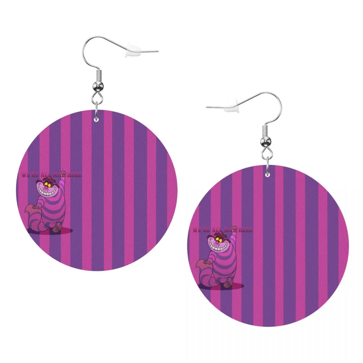 Кожаные серьги-подвески «Чеширский кот» в мультяшном стиле для женщин, украшения в стиле «Алиса в стране чудес»
Кожаные серьги-подвески «Чеширский кот» в мультяшном стиле для женщин, украшения в стиле «Алиса в стране чудес»