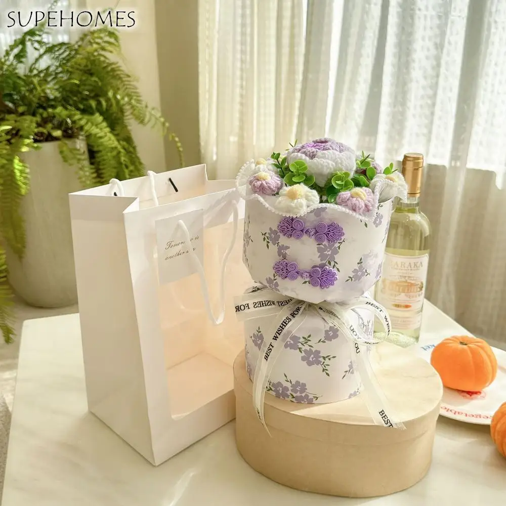 Romantic Knitted Rose Bouquet Finished Handicraft Carnation Bouquet Gift Fashion Chinese Style Fake Flower Valentine's Day Gift
Romantic Knitted Rose Bouquet Finished Handicraft Carnation Bouquet Gift Fashion Chinese Style Fake Flower Valentine's Day Gift