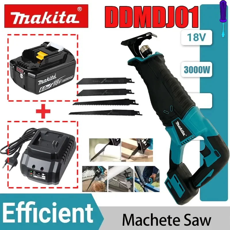 Makita Brushless Reciprocating Saw Reciprocating Saw Portable Cordless Power Tools With 4pcs Saw Blades With Charger
Makita Brushless Reciprocating Saw Reciprocating Saw Portable Cordless Power Tools With 4pcs Saw Blades With Charger