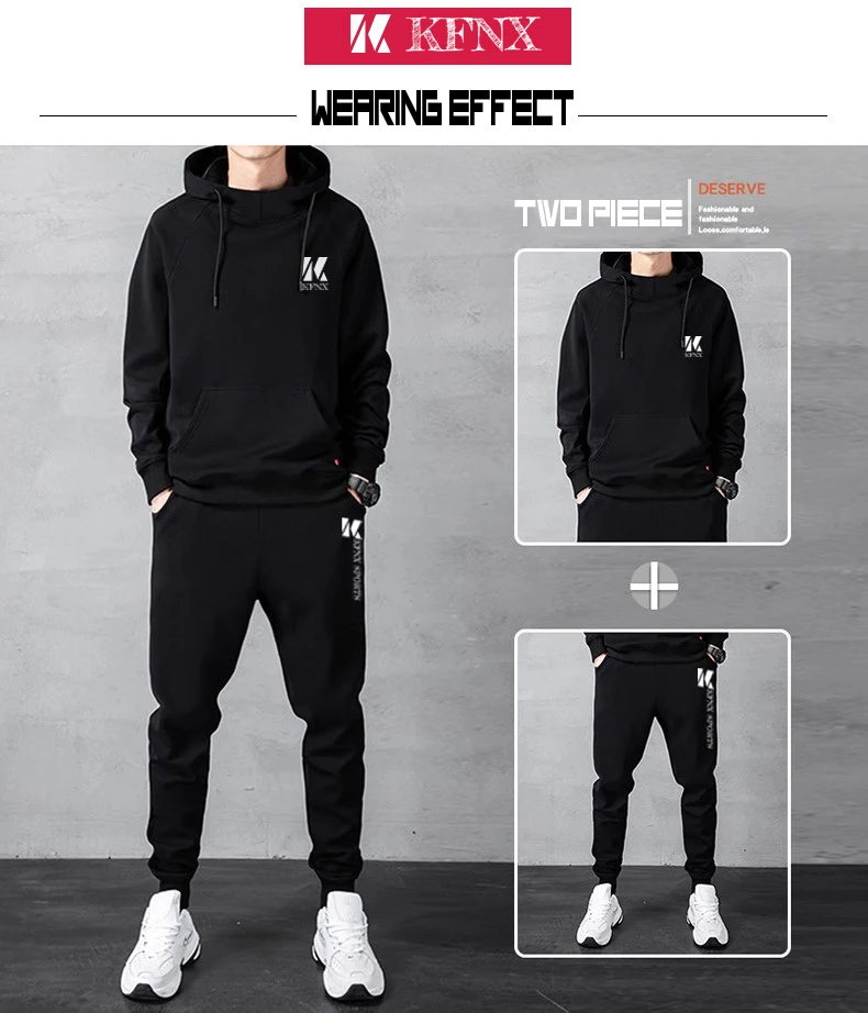 2024 Men's sports workout hoodie two-piece fashion sweatshirt loose casual hooded pullover sportswear KFNX new autumn suit
2024 Men's sports workout hoodie two-piece fashion sweatshirt loose casual hooded pullover sportswear KFNX new autumn suit