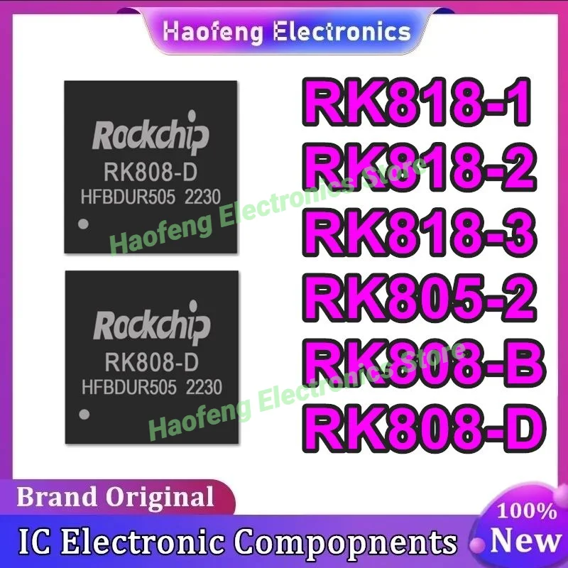 5PCS RK818-1 RK818-2 RK818-3 RK805-2 RK808-B RK808-D QFN-68 IC chipset New Original in stock
5PCS RK818-1 RK818-2 RK818-3 RK805-2 RK808-B RK808-D QFN-68 IC chipset New Original in stock