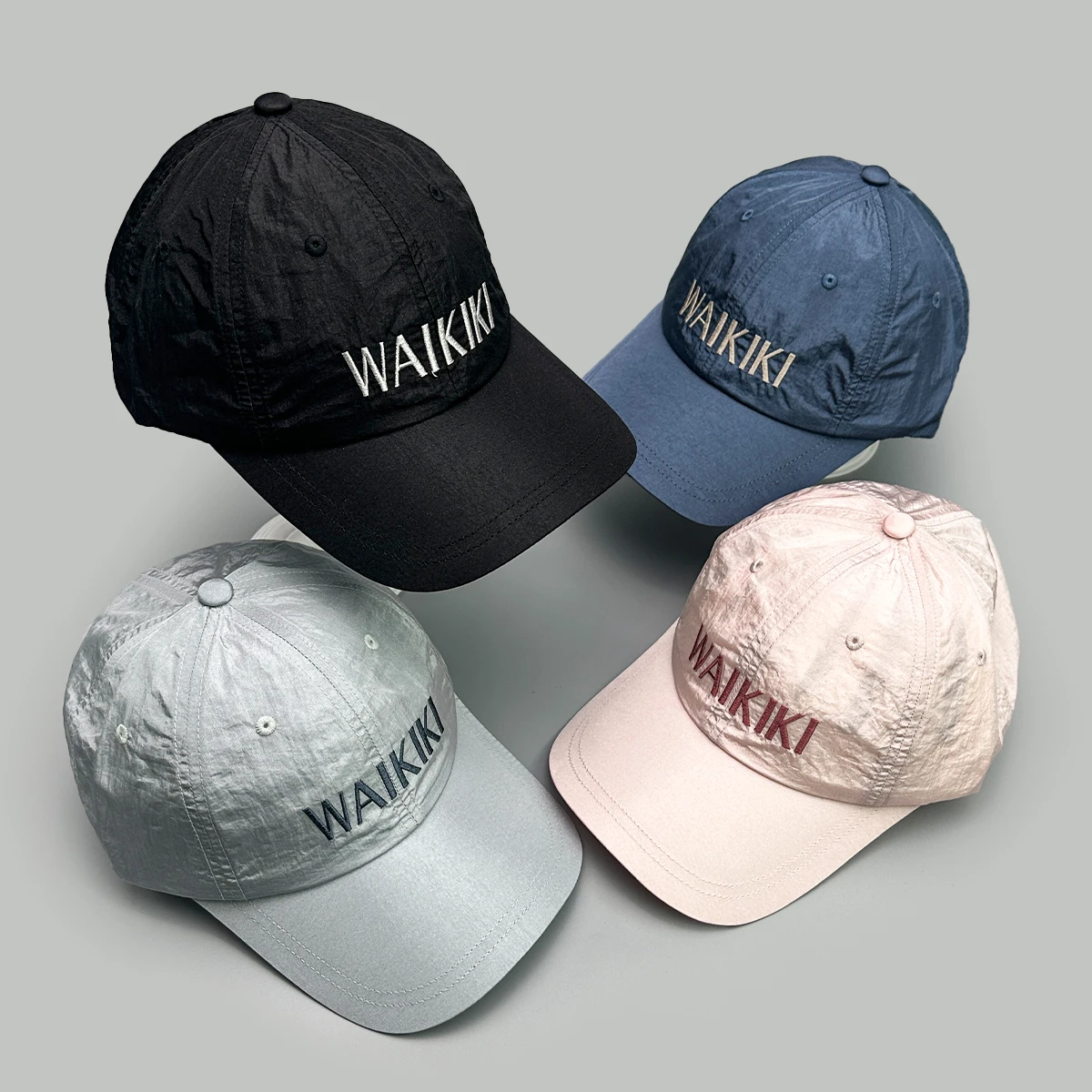 American Style Embroidered WAIKIKI Letters Baseball Hats New Unisex Breathable Quick Drying Sunshade Retro Versatile Peaked Caps
American Style Embroidered WAIKIKI Letters Baseball Hats New Unisex Breathable Quick Drying Sunshade Retro Versatile Peaked Caps