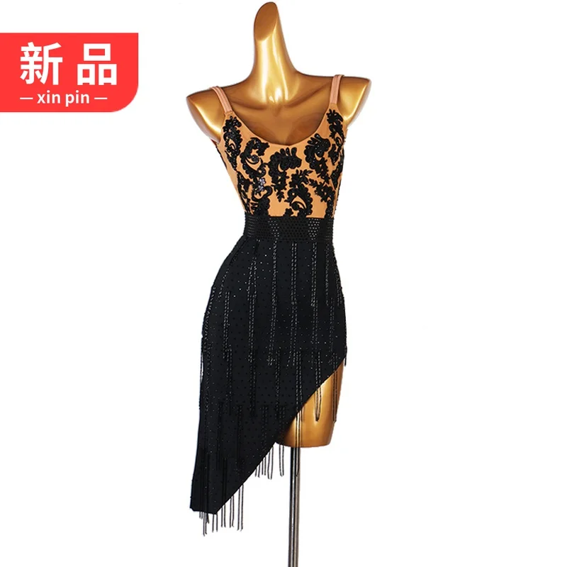 Professional Competition Performance Diamond Studded Tube Bead Latin Dance Beautiful Back Rumba Cha Cha Dress New
Professional Competition Performance Diamond Studded Tube Bead Latin Dance Beautiful Back Rumba Cha Cha Dress New