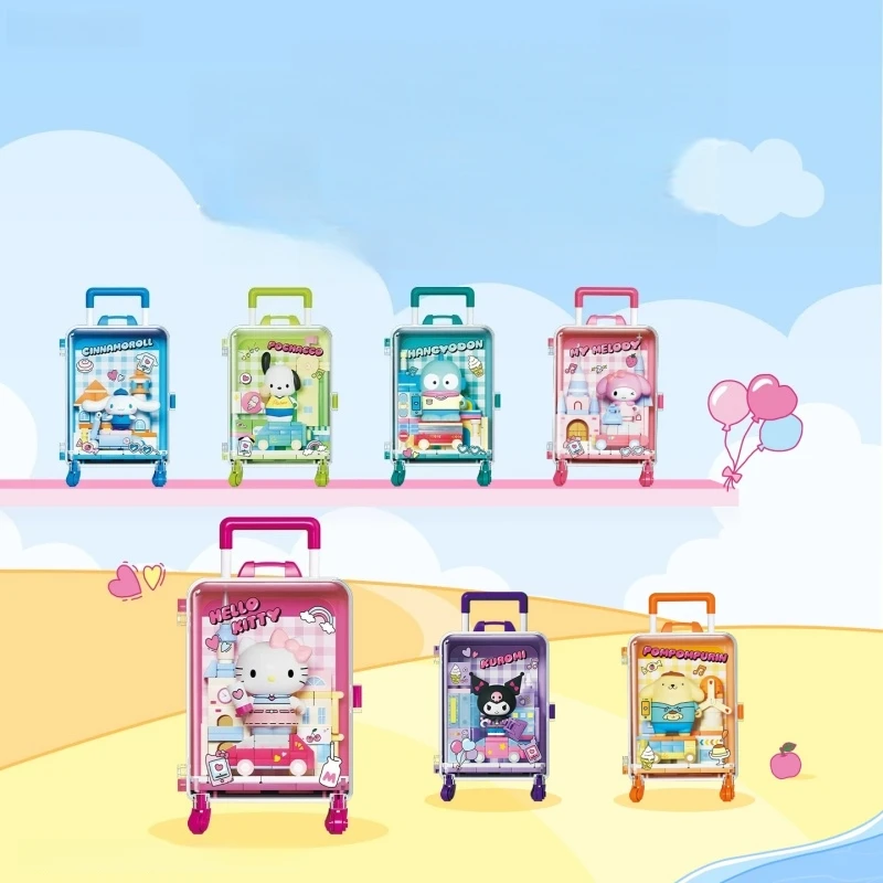 Sanrio Building Blocks Suitcase Series Hello Kitty Kuromi Cinnamoroll Model Ornaments Animation Collection Children's Toys
Sanrio Building Blocks Suitcase Series Hello Kitty Kuromi Cinnamoroll Model Ornaments Animation Collection Children's Toys