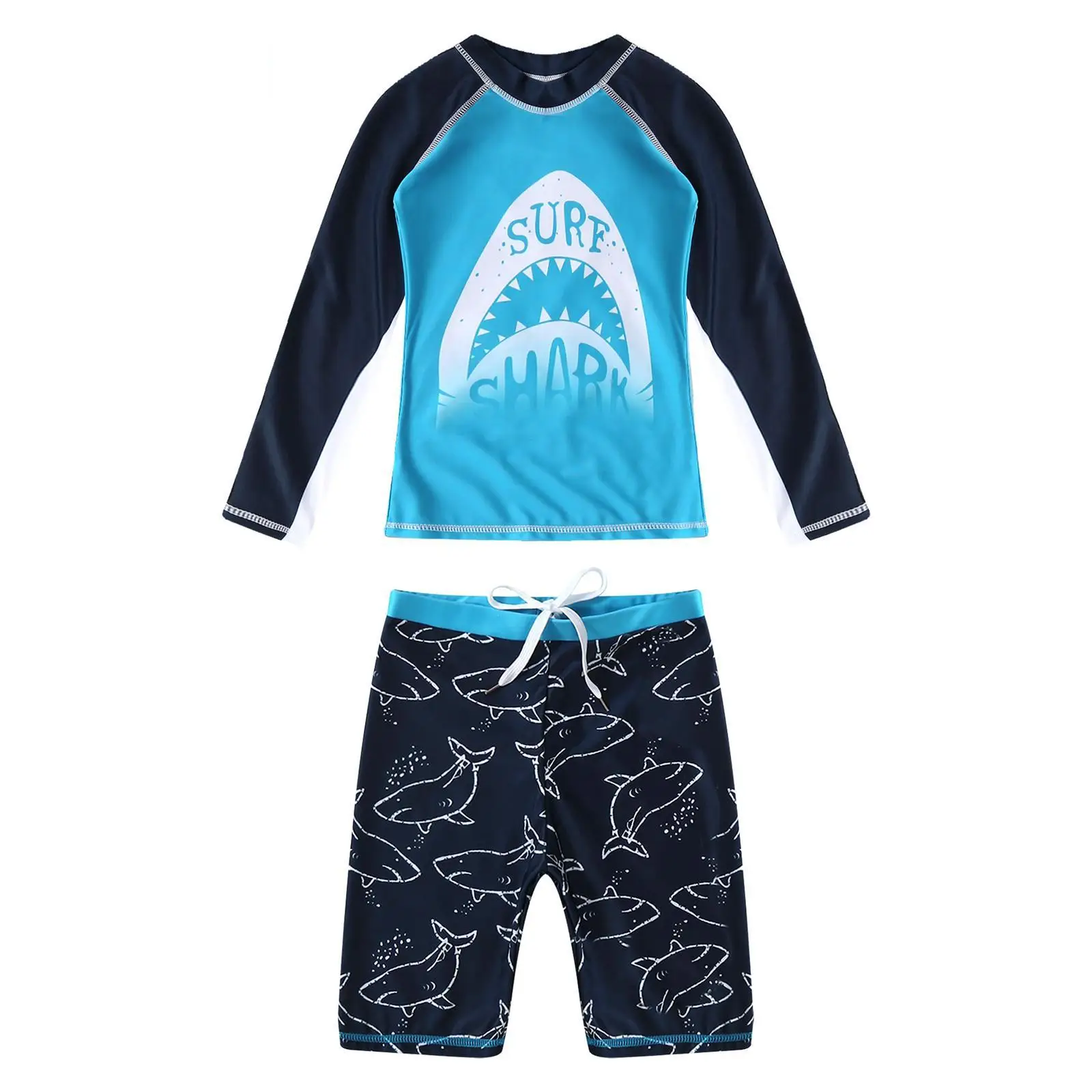 Kids Boys 2Pcs Swimsuit Long Sleeves Cartoon Print Tops and Shorts Set Beach Swimming Bathing Swimwear Sun Protection Rash Guard
Kids Boys 2Pcs Swimsuit Long Sleeves Cartoon Print Tops and Shorts Set Beach Swimming Bathing Swimwear Sun Protection Rash Guard