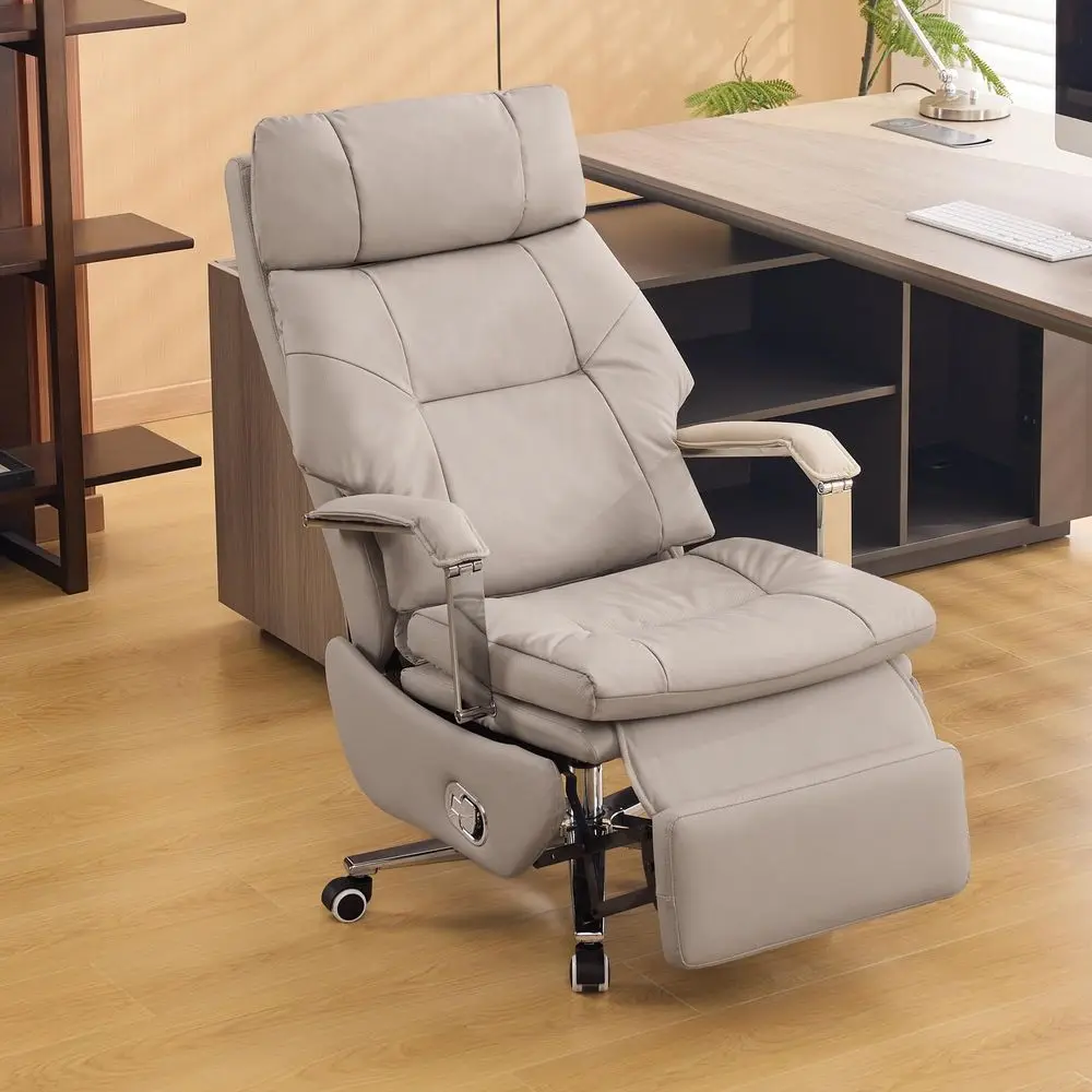 Executive Office Chair, Big amp Tall 400 lbs Capacity, Wide Seat, PU Leather, 5Gear LayFlat Armrests 90180 for CrossLegged Comf
Executive Office Chair, Big amp Tall 400 lbs Capacity, Wide Seat, PU Leather, 5Gear LayFlat Armrests 90180 for CrossLegged Comf