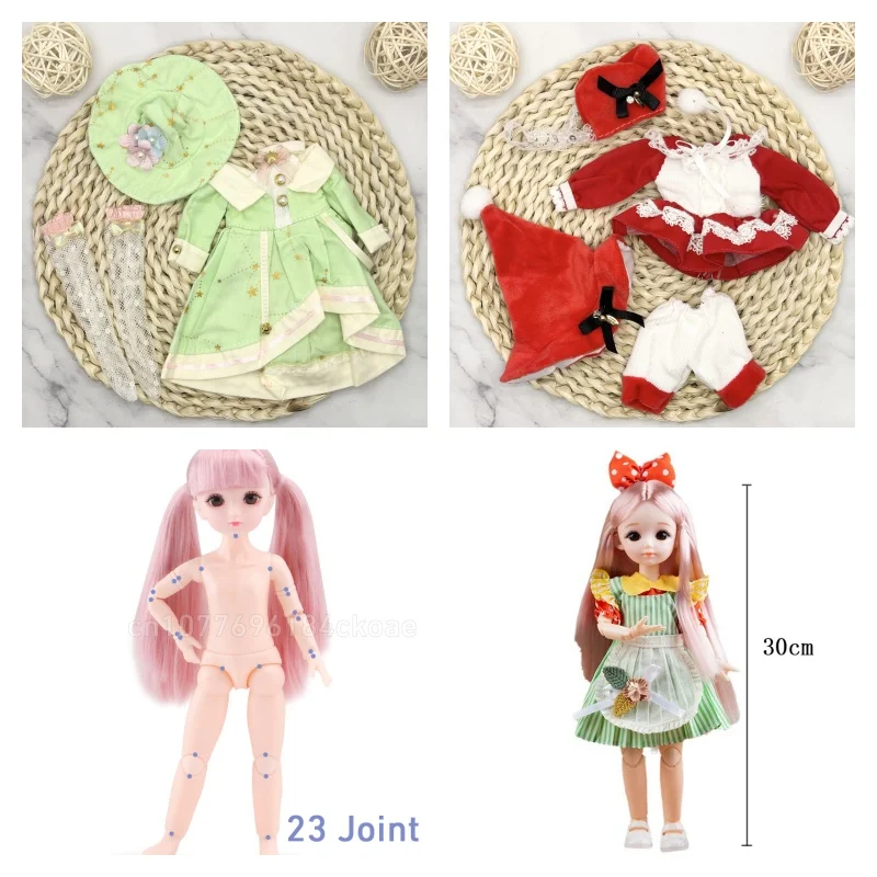 BJD Doll Girl Clothes 1/6 Anime BJD Doll 3D Eyes 30cm Lolita Fashion Dress DIY Toy Children's Birthday Gift Children's Toy
BJD Doll Girl Clothes 1/6 Anime BJD Doll 3D Eyes 30cm Lolita Fashion Dress DIY Toy Children's Birthday Gift Children's Toy