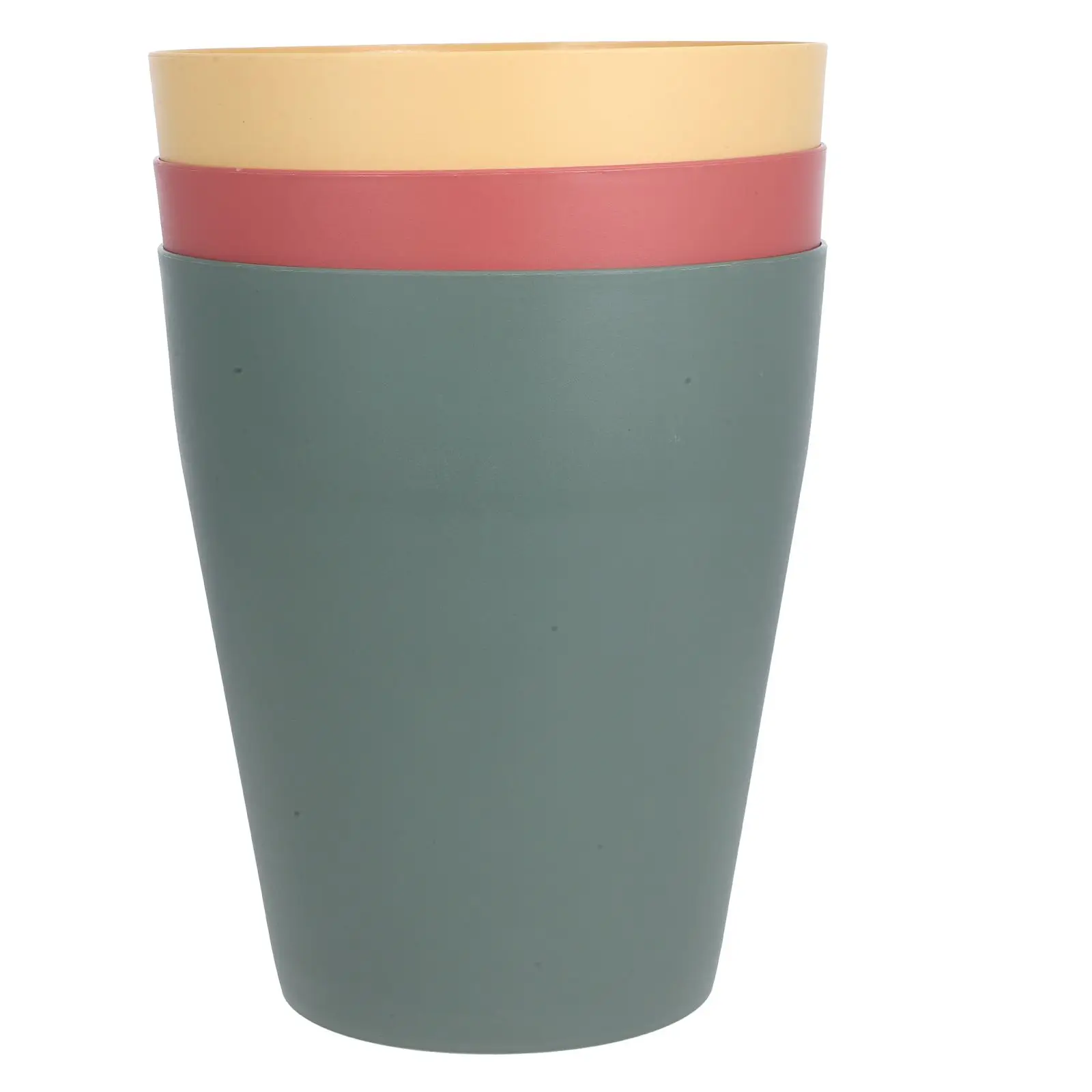 3pcs Trash Can Pink Green Yellow Bedroom Office Home Waste Bucket Large Capacity Plastic Garbage Storage Bin Round Design
3pcs Trash Can Pink Green Yellow Bedroom Office Home Waste Bucket Large Capacity Plastic Garbage Storage Bin Round Design