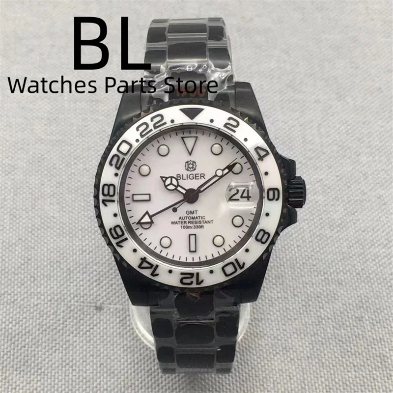 BLIGER 24H 40 мм NH34 Часы для мужчин GMT Механические наручные часы Сапфировое стекло Черный Белый Керамический безель Вставка Reloj Hombre Дата
BLIGER 24H 40 мм NH34 Часы для мужчин GMT Механические наручные часы Сапфировое стекло Черный Белый Керамический безель Вставка Reloj Hombre Дата