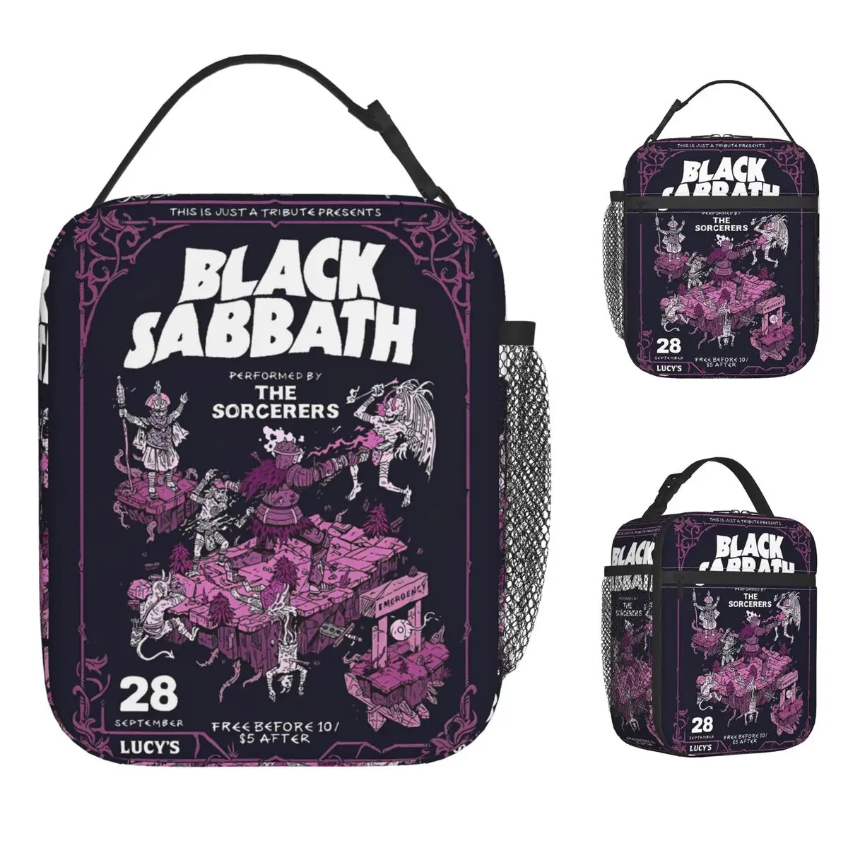 Black Sabbath And Ozzy Osbourne Рок-группа Сумка для обеда Назад в начинающий Ланч-бокс Офисная сумка-холодильник Водонепроницаемая сумка для еды
Black Sabbath And Ozzy Osbourne Рок-группа Сумка для обеда Назад в начинающий Ланч-бокс Офисная сумка-холодильник Водонепроницаемая сумка для еды
