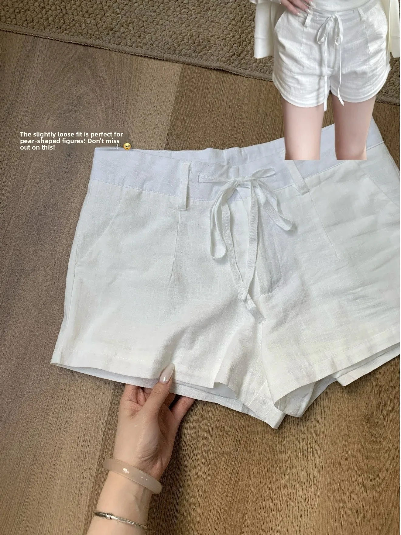High Waist Slimming Hot Pants Women's Casual Cotton Linen Shorts Drawstring High Waist Comfortable Breathable Summer Fashion
High Waist Slimming Hot Pants Women's Casual Cotton Linen Shorts Drawstring High Waist Comfortable Breathable Summer Fashion