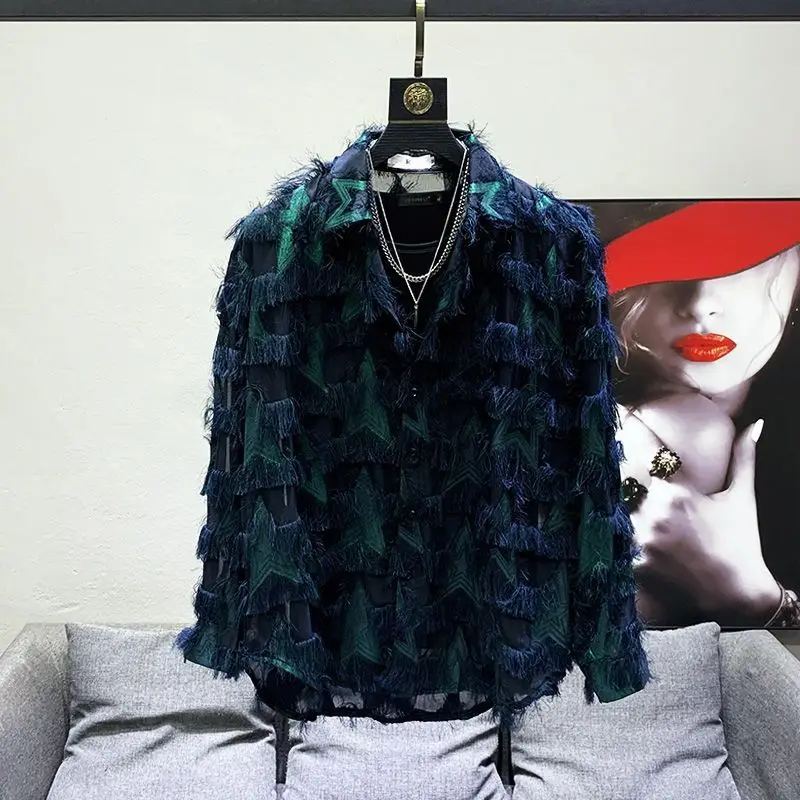 Spring and Autumn New Fashion Tassel Design Shirts Men's Long-sleeved Trendy Niche Personalized Shirts
Spring and Autumn New Fashion Tassel Design Shirts Men's Long-sleeved Trendy Niche Personalized Shirts