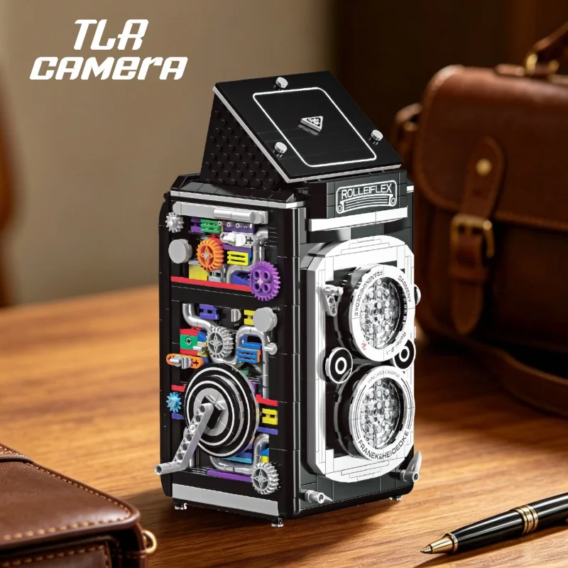 Hot-selling twin-lens vintage camera building block set, a vintage camera collectible building block with exposed mechanical gea
Hot-selling twin-lens vintage camera building block set, a vintage camera collectible building block with exposed mechanical gea