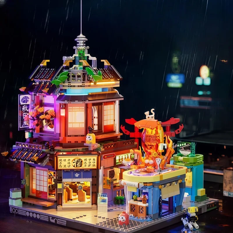 Киберпанк серии Назад Alley Izakaya Street View Building Block Модель мелких частиц Головоломка Сращивание игрушек Настольные украшения Подарки
Киберпанк серии Назад Alley Izakaya Street View Building Block Модель мелких частиц Головоломка Сращивание игрушек Настольные украшения Подарки