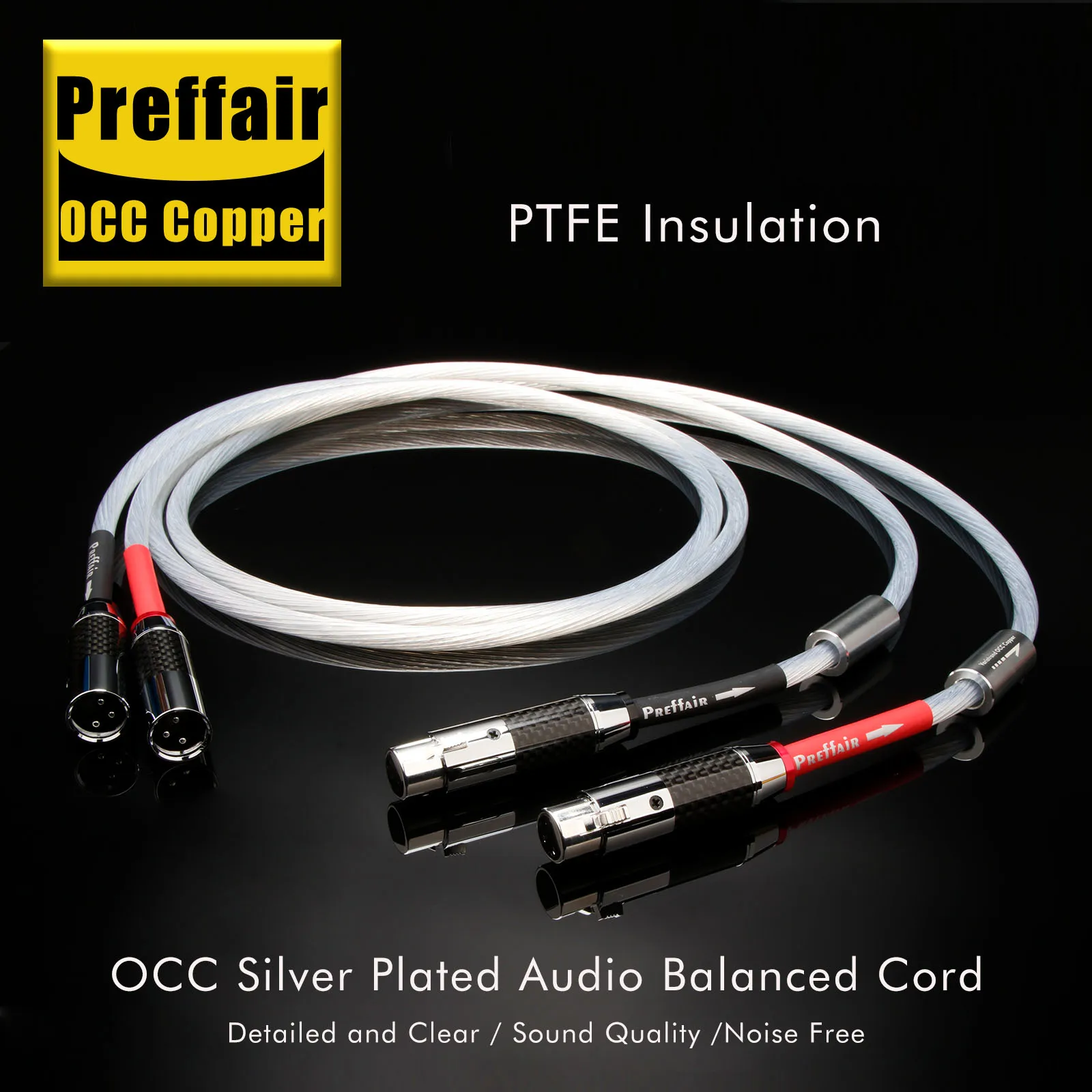 Preffair 7N OCC медный посеребренный балансировочный кабель Hi-Fi Audio XLR с разъемом XLR из углеродного волокна
Preffair 7N OCC медный посеребренный балансировочный кабель Hi-Fi Audio XLR с разъемом XLR из углеродного волокна