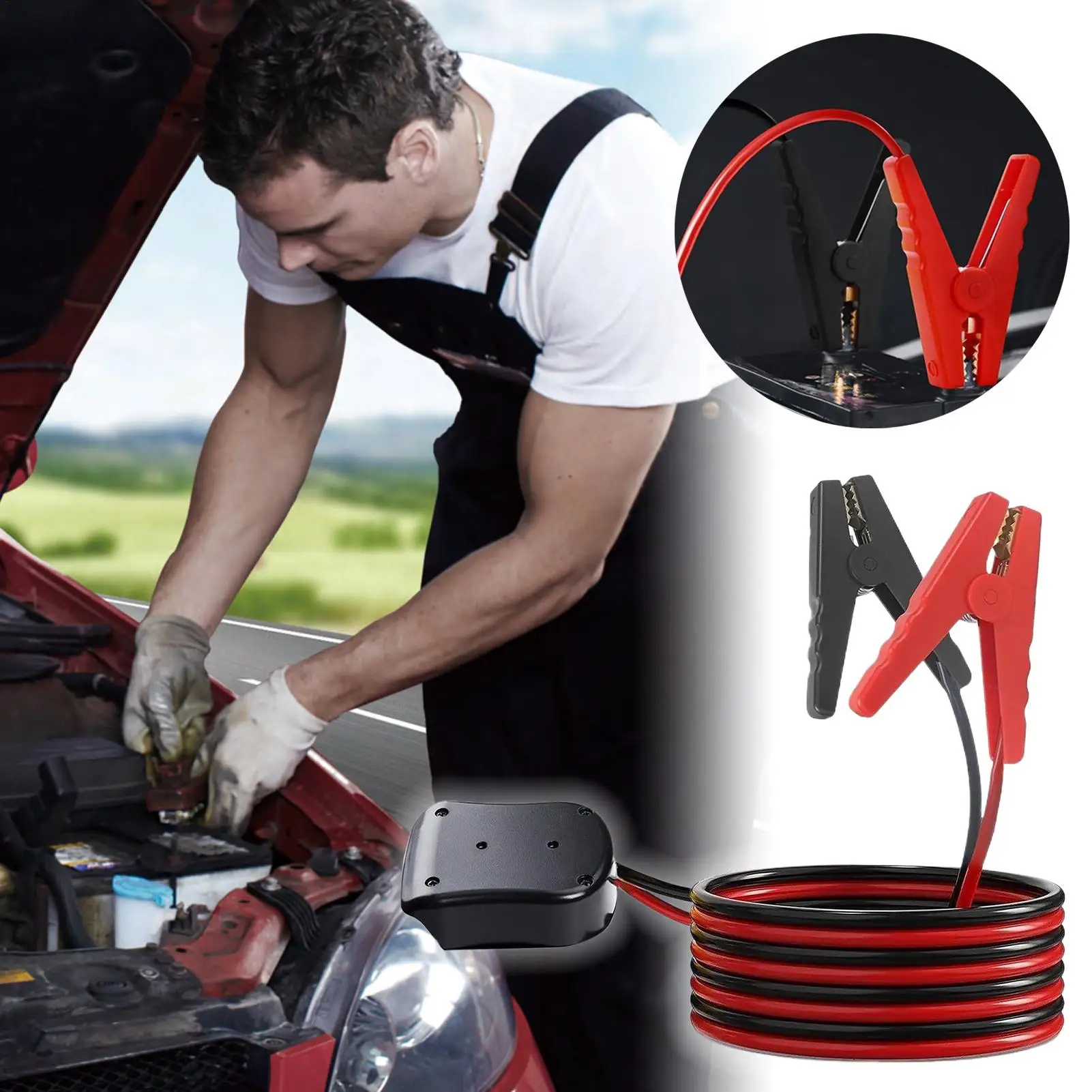 Jumper Cables For Car 3.3FT Quick Heavy Duty Battery Booster Cars Jumping Cables For Automotive Truck Van SUV RV Boat Tractor
Jumper Cables For Car 3.3FT Quick Heavy Duty Battery Booster Cars Jumping Cables For Automotive Truck Van SUV RV Boat Tractor