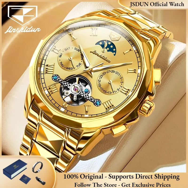 JSDUN 8937 Men Watch Waterproof Moon Phase Timing Code Watch Top Grade Tungsten Steel Hollow Men Automatic Mechanical Watch
JSDUN 8937 Men Watch Waterproof Moon Phase Timing Code Watch Top Grade Tungsten Steel Hollow Men Automatic Mechanical Watch