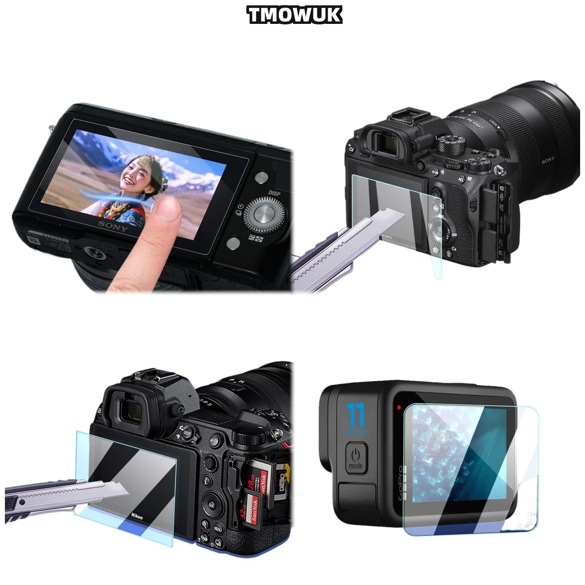 For A7M4 A6700 A7C2 A7CR A7IV Camera LCD Protector Kit, Includes Alignment Frame & Dust Removal Stickers5
For A7M4 A6700 A7C2 A7CR A7IV Camera LCD Protector Kit, Includes Alignment Frame & Dust Removal Stickers5