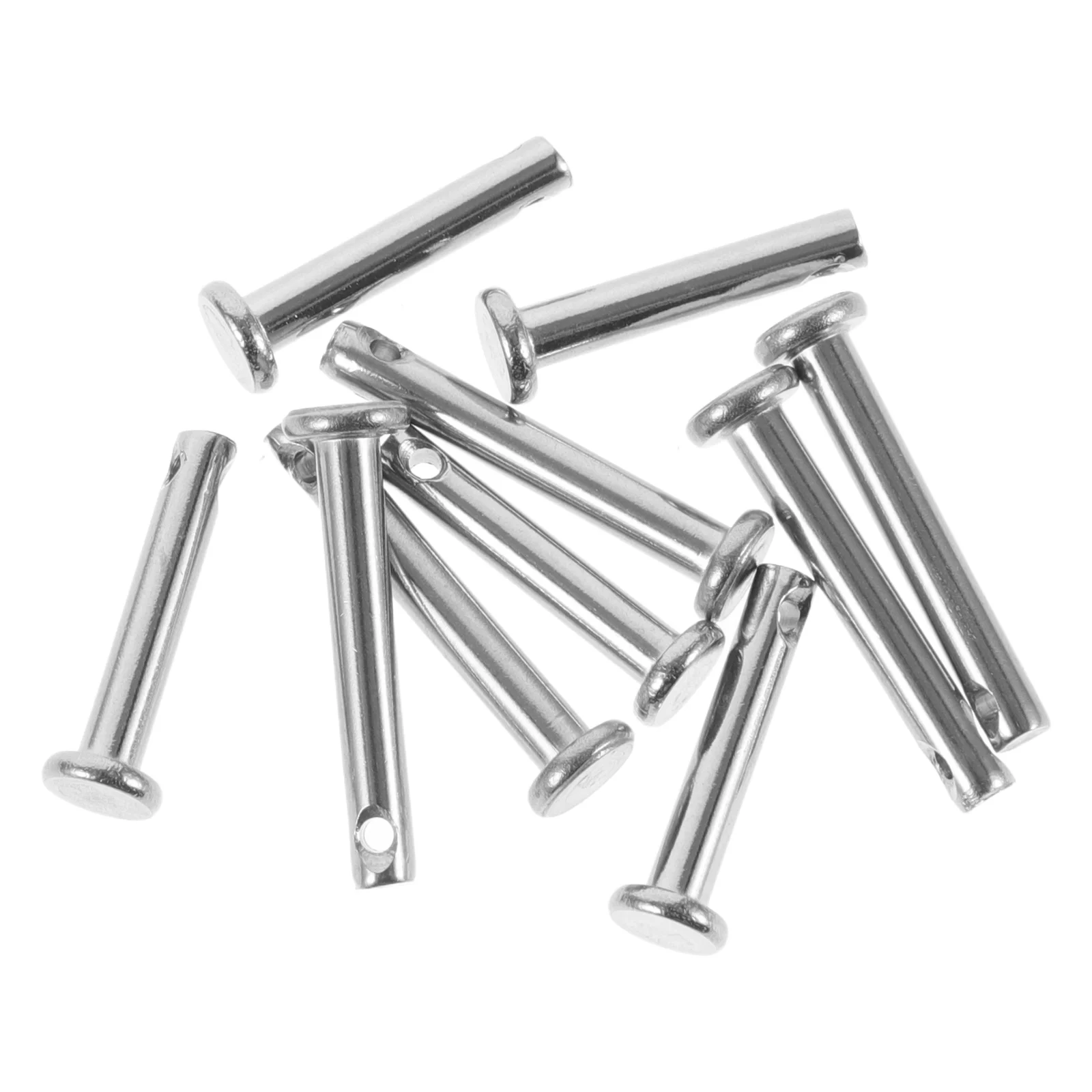 10Pcs Stainless Steel Clevis Pins Flat Head Wear Resistant Mechanical Equipment Trailer Hitches Clevis Pins Hardware Set
10Pcs Stainless Steel Clevis Pins Flat Head Wear Resistant Mechanical Equipment Trailer Hitches Clevis Pins Hardware Set