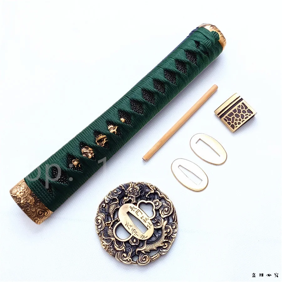 Beautiful Handle Tsuka Brass Handguard Tsuba Guard Habaki Seppa Fuchi Kashira Menuki FOr Japanese Katana Samurai Sword Fittings
Beautiful Handle Tsuka Brass Handguard Tsuba Guard Habaki Seppa Fuchi Kashira Menuki FOr Japanese Katana Samurai Sword Fittings