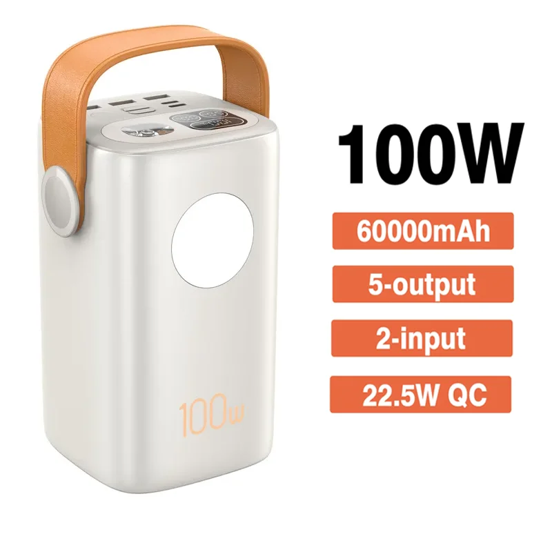 PD100W 60000mAh Power Bank USB C Portable Fast Charging External Spare Battery Large Capacity Powerbank For Laptop iPhone 15
PD100W 60000mAh Power Bank USB C Portable Fast Charging External Spare Battery Large Capacity Powerbank For Laptop iPhone 15