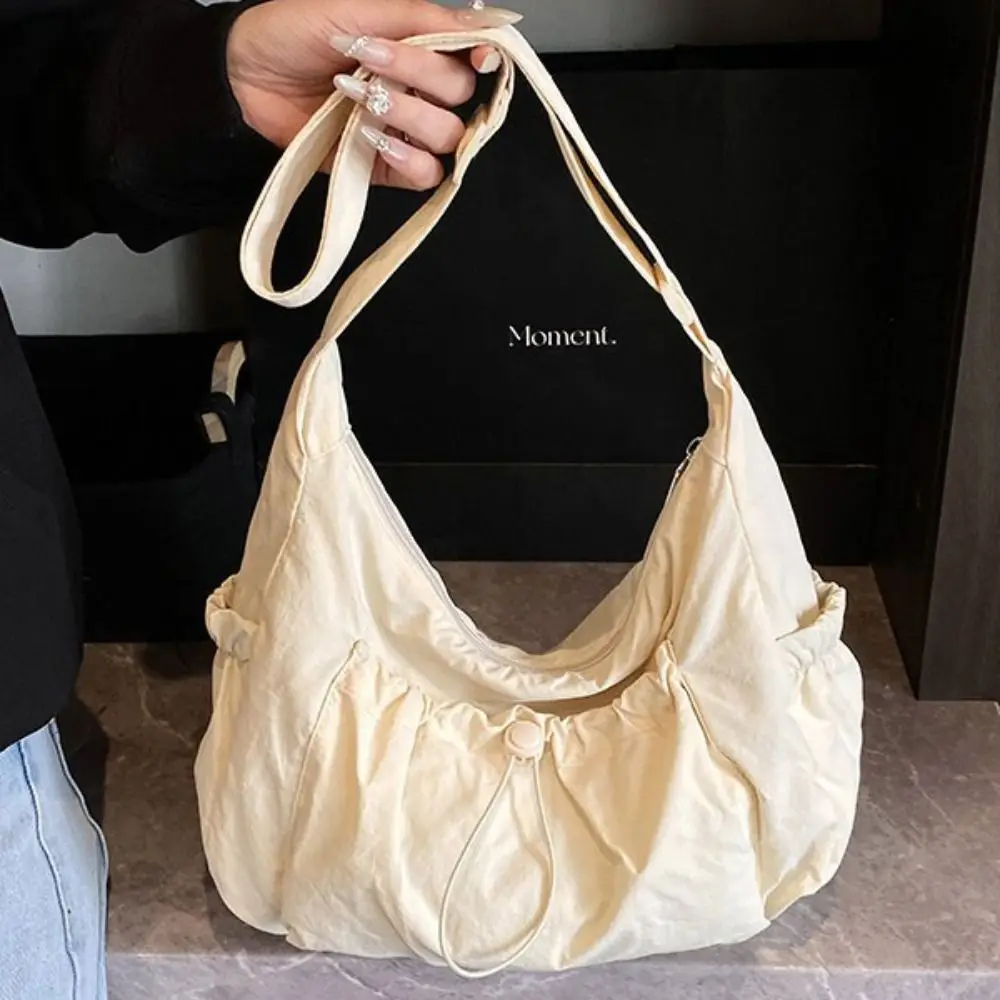Cute Korean Style Nylon Shoulder Bag Pleated Handbag Crossbody Bag Lightweight Tote Bag Drawstring Bag Outdoor
Cute Korean Style Nylon Shoulder Bag Pleated Handbag Crossbody Bag Lightweight Tote Bag Drawstring Bag Outdoor