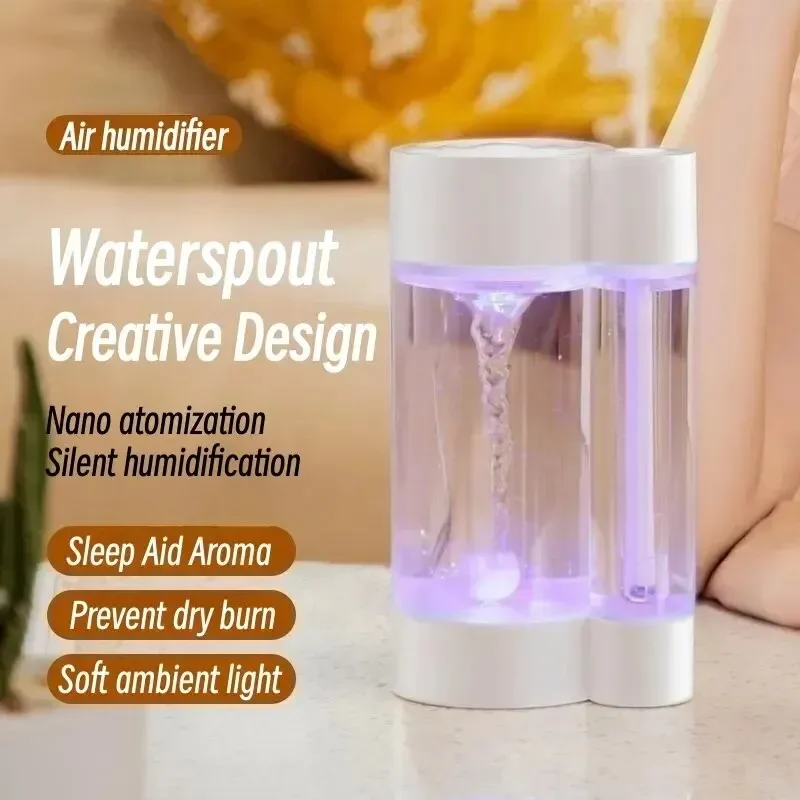 Creative Waterspout Air Humidifier Portable USB Ultrasonic Heavy Fog Diffuser Water Mist Maker with L
Creative Waterspout Air Humidifier Portable USB Ultrasonic Heavy Fog Diffuser Water Mist Maker with L