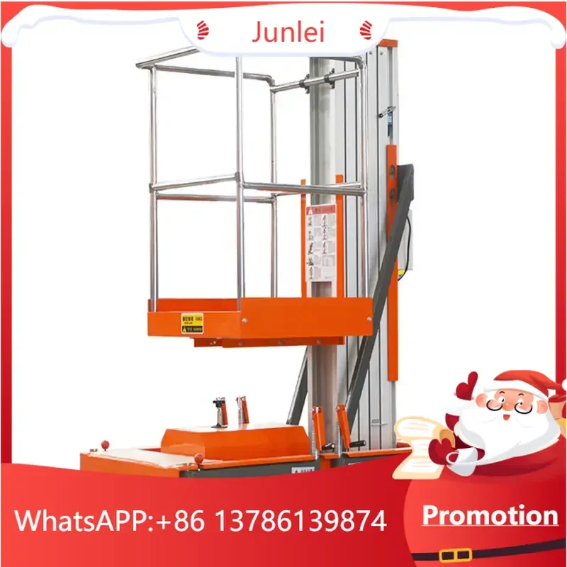 Portable residential single lift, lifting height 6m - 10m, aluminum alloy mast lifting work platform, suitable for home use
Portable residential single lift, lifting height 6m - 10m, aluminum alloy mast lifting work platform, suitable for home use