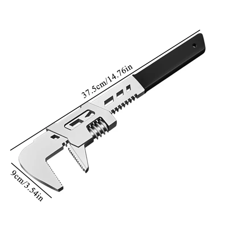 12"-type Wrench Right Angle Wide Jaw Opening Adjustable Spanner Wrench Tools Use in Auto,Construction and Home Repairs
12"-type Wrench Right Angle Wide Jaw Opening Adjustable Spanner Wrench Tools Use in Auto,Construction and Home Repairs