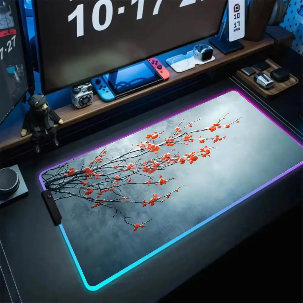 Коврик для мыши RGB, цифровой художественный дизайн сливы, светодиодный светящийся игровой коврик, резиновый противоскользящий настольный коврик, аксессуары для ПК, клавиатура, коврик для мыши
Коврик для мыши RGB, цифровой художественный дизайн сливы, светодиодный светящийся игровой коврик, резиновый противоскользящий настольный коврик, аксессуары для ПК, клавиатура, коврик для мыши