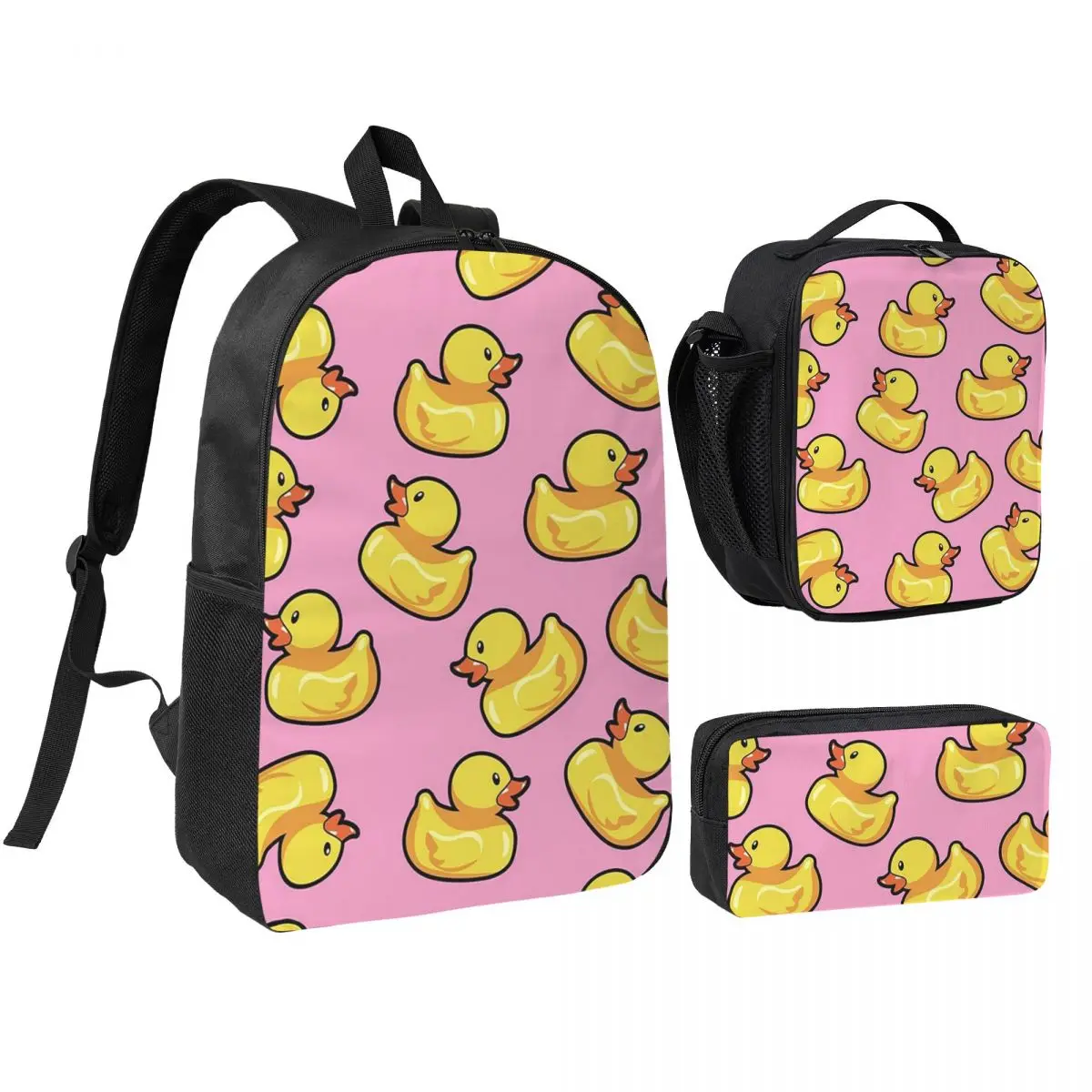 Rubber Duck Pink Pattern Backpack Boys Girls BookBag School Bag Shoulder Bags 3ps Insulated Lunch Bag Pencil Case
Rubber Duck Pink Pattern Backpack Boys Girls BookBag School Bag Shoulder Bags 3ps Insulated Lunch Bag Pencil Case