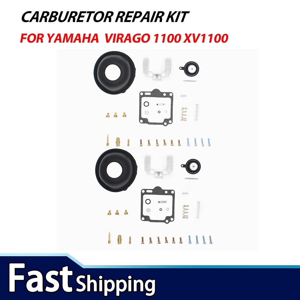 2 Sets Carburetor Rebuild Kit Fit For YAMAHA XV1100 1988-1999 Virago XV 1100 Carburetor Repair Kit air Screw Float
2 Sets Carburetor Rebuild Kit Fit For YAMAHA XV1100 1988-1999 Virago XV 1100 Carburetor Repair Kit air Screw Float