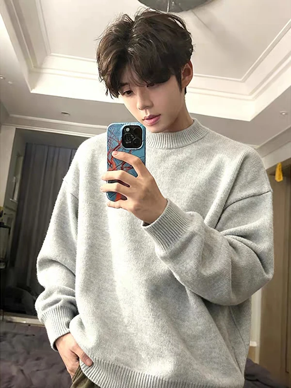 Thiened round Ne Men's Sweater Autumn Winter Outerwear Base Layer irt Cleanfit Knitwear Soft American Sle Casual Wear
Thiened round Ne Men's Sweater Autumn Winter Outerwear Base Layer irt Cleanfit Knitwear Soft American Sle Casual Wear