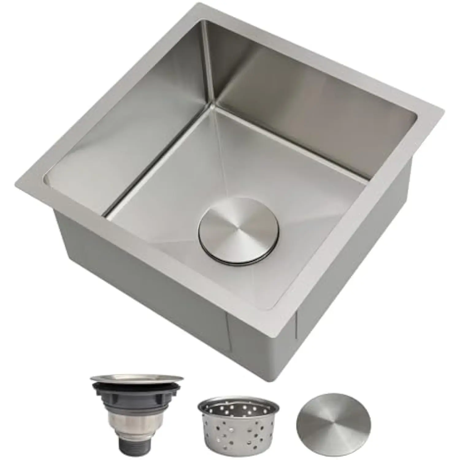 16 yn pratique Bravo Bar Sink Undermount — небольшая кухонная мойка из нержавеющей стали диаметром 18, квадратная маленькая барная раковина 16X16X8, влажная раковина с одной чашей
16 yn pratique Bravo Bar Sink Undermount — небольшая кухонная мойка из нержавеющей стали диаметром 18, квадратная маленькая барная раковина 16X16X8, влажная раковина с одной чашей