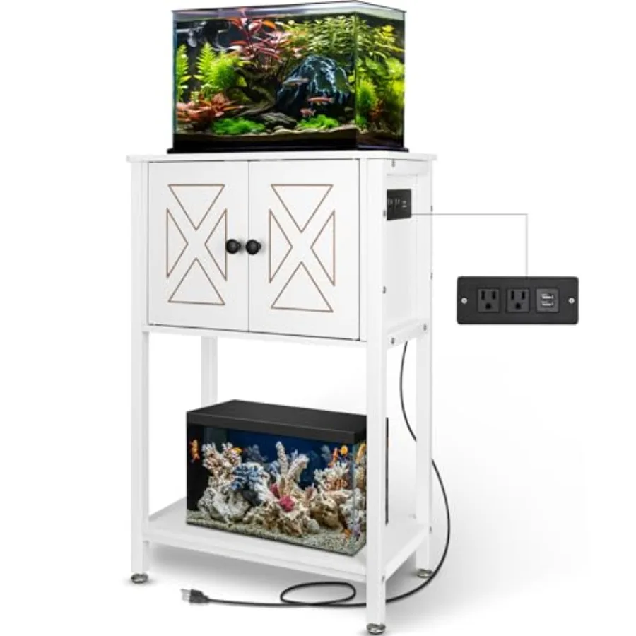 5-10 Gallon Fish Tank Stand, Heavy Duty Aquarium Stand with Cabinet and Power Outlets for Fish Tank Accessories Storage, Double
5-10 Gallon Fish Tank Stand, Heavy Duty Aquarium Stand with Cabinet and Power Outlets for Fish Tank Accessories Storage, Double