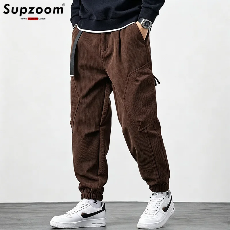 Supzoom 2026 New Arrival Cotton Elastic Waist autumn And Winter Corduroy Trend Plush Thickened Loose Legged Casual Cargo Pants
Supzoom 2026 New Arrival Cotton Elastic Waist autumn And Winter Corduroy Trend Plush Thickened Loose Legged Casual Cargo Pants