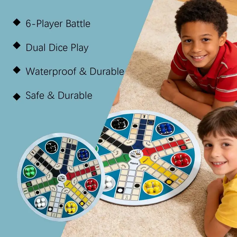New 1 Set Round 6-person Flying Chess Toy Board Game Multi Person Parent Child Party Tabletop Game For Family Gatherings
New 1 Set Round 6-person Flying Chess Toy Board Game Multi Person Parent Child Party Tabletop Game For Family Gatherings