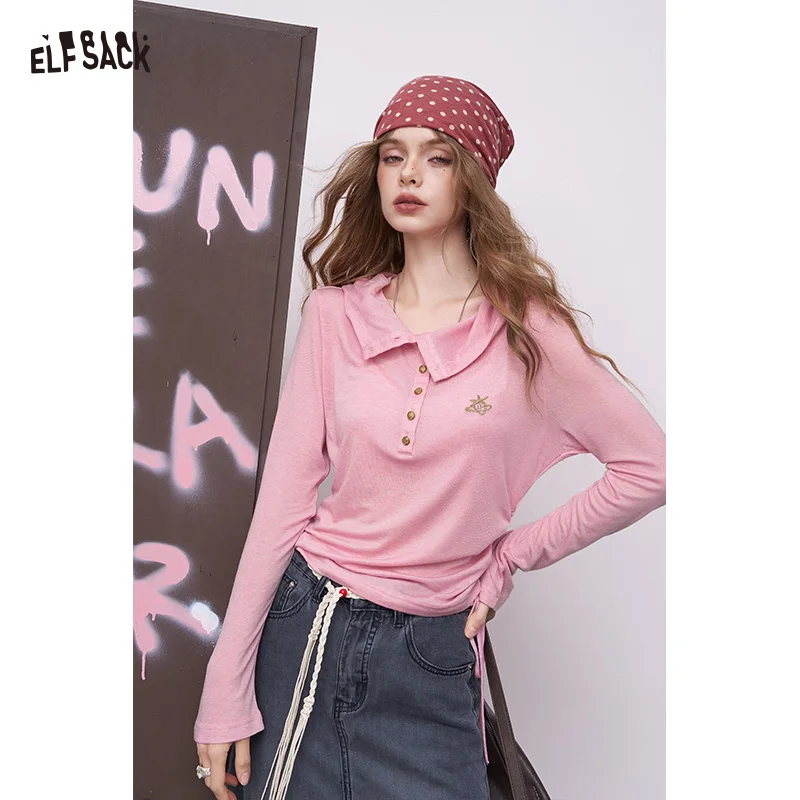 ELFSACK 2025 Autumn New Arrival Casual Slim Fit Embroidered Drawstring Long Sleeve T-Shirt Basic Layering Top for woman
ELFSACK 2025 Autumn New Arrival Casual Slim Fit Embroidered Drawstring Long Sleeve T-Shirt Basic Layering Top for woman